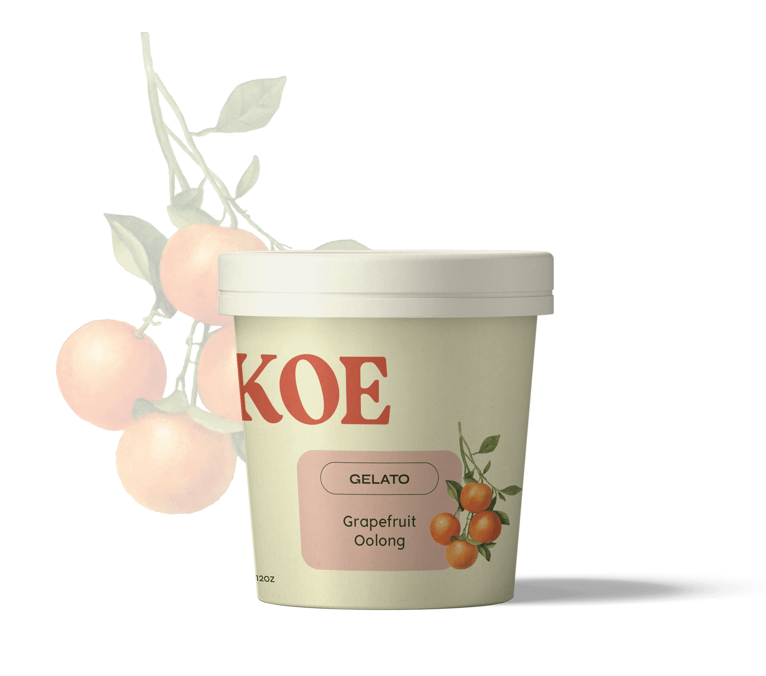 Grapefruit Oolong Gelato